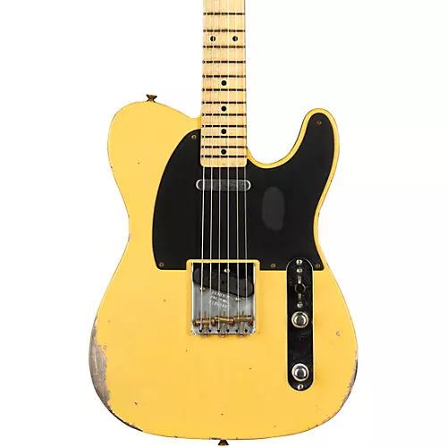 Fender Custom Shop Limited-Edition '53 Telecaster Relic Electric Guitar Aged Nocaster Blonde - musicians--Friend
