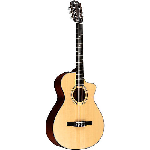 Taylor 312ce-N Grand Concert Nylon-String Acoustic-Electric Guitar Natural - musicians--Friend