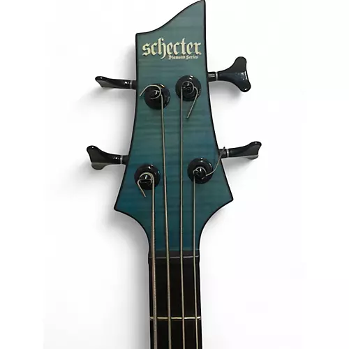 Used Schecter Guitar Research C4 Gt Baltic Blue Electric Bass Guitar Baltic Blue - musicians--Friend