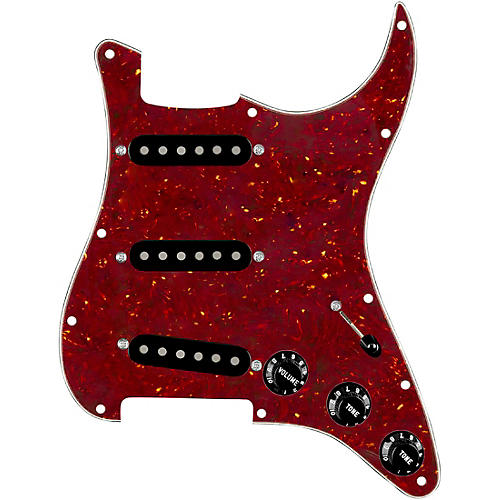920D Custom Vintage American Loaded Pickguard for Strat With Black Pickups and S5W Wiring Harness Tortoise - musicians--Friend