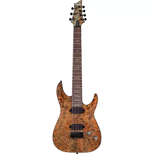 Schecter Guitar Research Omen Elite 7-String Electric Guitar See-Thru Blue Burst - musicians--Friend