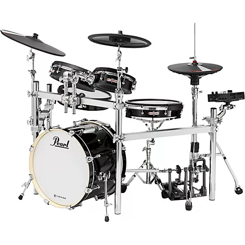 Pearl e/MERGE e/HYBRID Electronic Drum Set Powered by KORG Jet Black - musicians--Friend