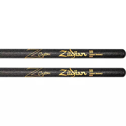 Zildjian Limited-Edition Z Custom Black Chroma Drum Sticks 5B Wood - musicians--Friend
