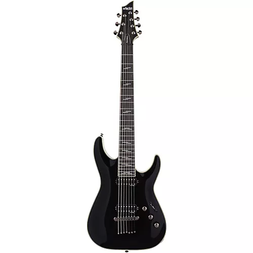 Schecter Guitar Research C-7 Blackjack 7-String Electric Guitar Gloss Black - musicians--Friend