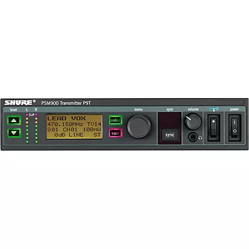 Shure PSM 900 Personal Monitor System With Rackmountable Transmitter, Rechargeable Bodypack Receiver and SE425 Earphones G7 - musicians--Friend