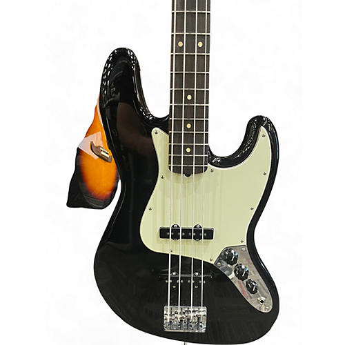 Used Fender American Professional Jazz Bass Black Electric Bass Guitar Black - musicians--Friend