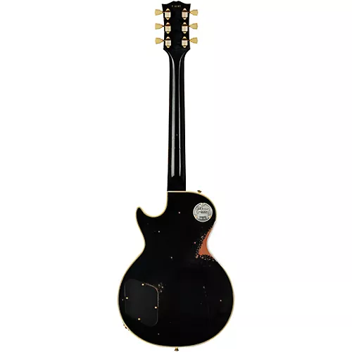 Gibson Custom M2M Murphy Lab 1957 Les Paul Custom 3-Pickup Heavy Aged Electric Guitar Ebony - musicians--Friend