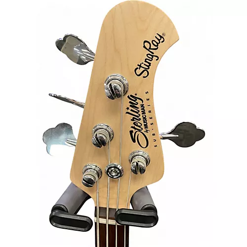 Used Sterling by Music Man RAY4 HH BLUE Electric Bass Guitar BLUE - musicians--Friend