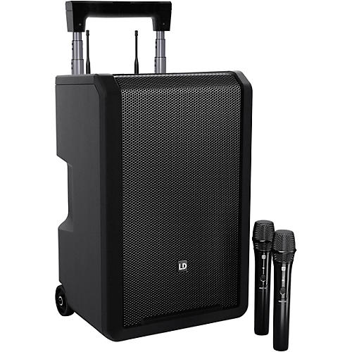 LD Systems ANNY 10 Portable Battery-Powered Speaker With Dual Wireless Handheld Mics B4.7 - musicians--Friend