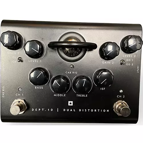 Used Blackstar DEPT 10. DUAL DISTORTION Effect Pedal - musicians--Friend