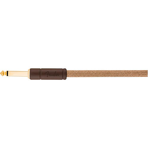 Fender Festival Pure Hemp Straight to Angle Instrument Cable 18.6 ft. Natural - musicians--Friend