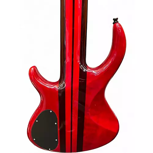 Used Tobias Korean 6 String bass Transparent Red Electric Bass Guitar Transparent Red - musicians--Friend