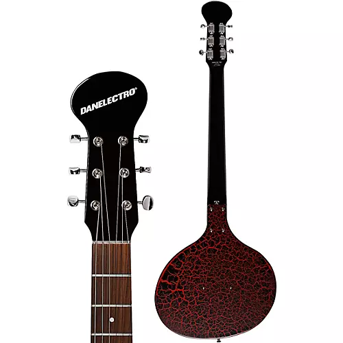 Danelectro Baby Sitar Electric Guitar Red Crackle - musicians--Friend