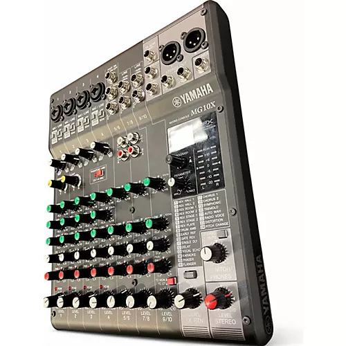Used Yamaha MG10X 10 Channel Mixer with Effects Unpowered Mixer - musicians--Friend