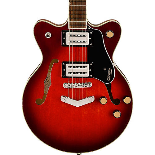 Gretsch Guitars G2655 Streamliner Center Block Jr. Double Cutaway With V-Stoptail Electric Guitar Claret Burst - musicians--Friend