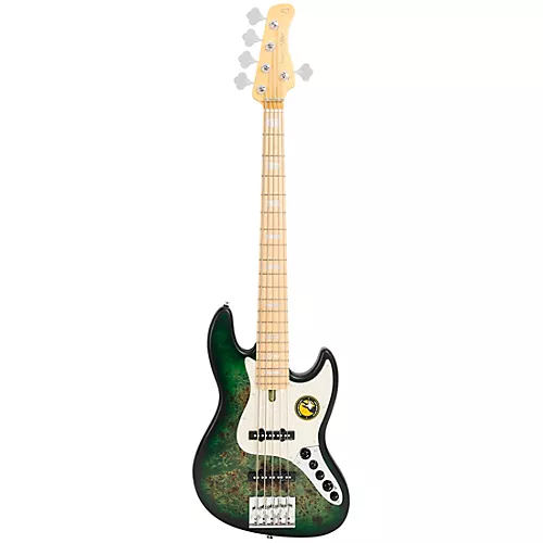 Sire Marcus Miller V7 Swamp Ash Reissue 5-String Electric Bass Satin Transparent Green - musicians--Friend
