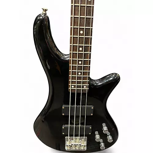 Used Schecter Guitar Research DELUXE 4 Black Electric Bass Guitar Black - musicians--Friend