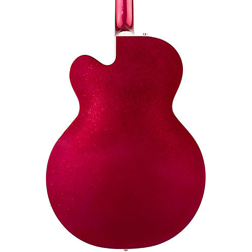 Gretsch Guitars G6120T-HR Brian Setzer Signature Hot Rod Hollowbody With Bigsby Magenta Sparkle - musicians--Friend