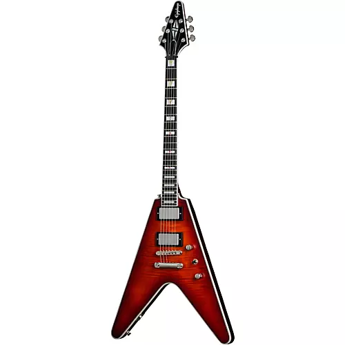 Epiphone Flying V Prophecy Electric Guitar Aged Jet Black Metallic - musicians--Friend