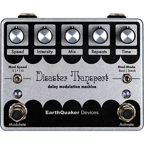 EarthQuaker Devices Limited-Edition Disaster Transport Legacy Reissue Delay Effects Pedal Silver - musicians--Friend