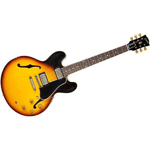 Gibson Custom Murphy Lab 1958 ES-335 Heavy Aged Semi-Hollow Electric Guitar Dirty Blonde - musicians--Friend