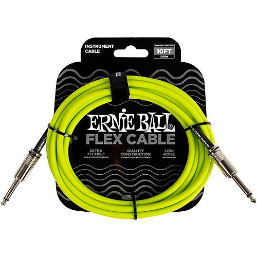 Ernie Ball Flex Straight to Straight Instrument Cable 20 ft. Blue - musicians--Friend
