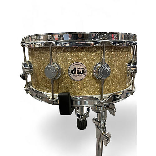 Used DW 6.5X14 Collector's Series Snare Broken Glass Drum Broken Glass 15 - musicians--Friend