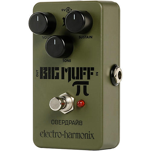 Electro-Harmonix Green Russian Big Muff Distortion and Sustainer Effects Pedal - musicians--Friend