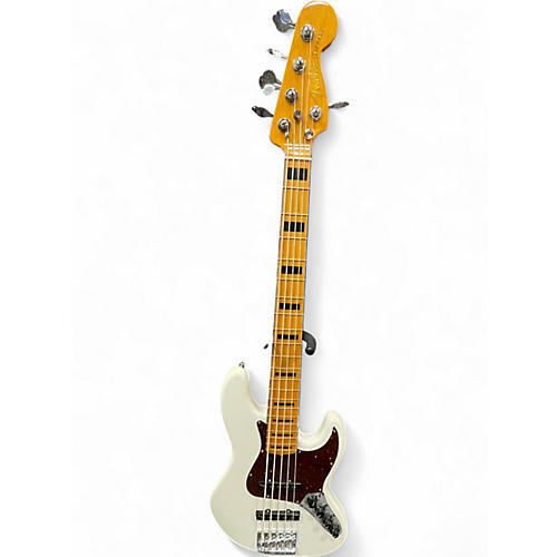 Used 2022 Fender American Ultra Jazz Bass V ARTIC WHITE Electric Bass Guitar ARTIC WHITE - musicians--Friend