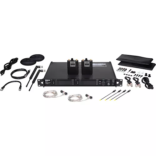 Shure PSM1000 Personal Monitor System With Dual Transmitter, Two Diversity Bodypack Receivers and Two SE425 Earphones, Band G10 470-542mHz G10 - musicians--Friend