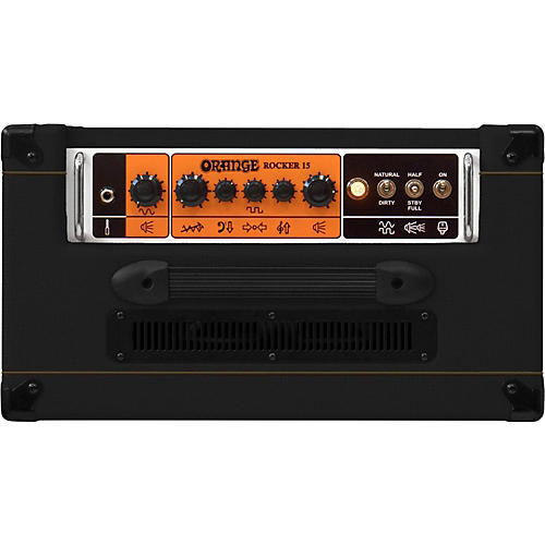 Orange Amplifiers Rocker 15 15W 1x10 Tube Guitar Combo Amplifier Black - musicians--Friend