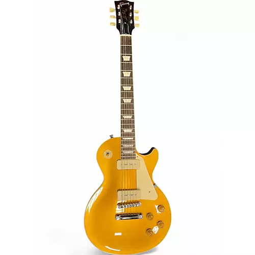 Used Gibson Les Paul Standard '50s P-90 Electric Guitar Gold Top Gold  Solid Body Electric Guitar Gold - musicians--Friend