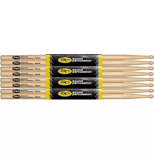 Sound Percussion Labs Hickory Drum Sticks 4-Pack Funk Wood - musicians--Friend