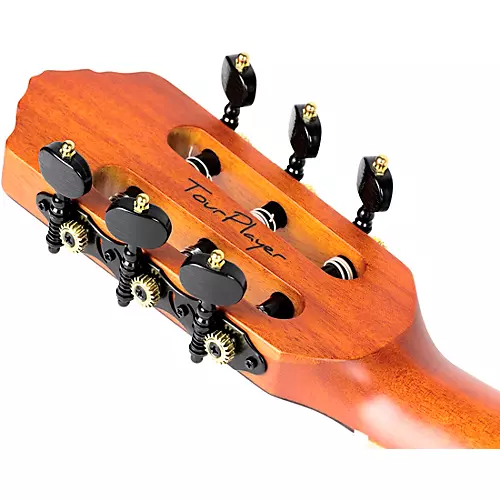 Ortega RTPDLX Flamed Maple Nylon-String Acoustic-Electric Guitar Blue Burst - musicians--Friend