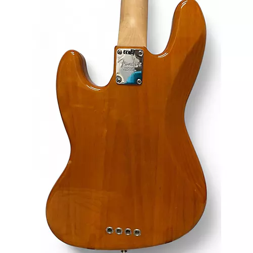 Used Fender American Select Active Jazz Bass Amber Electric Bass Guitar Amber - musicians--Friend