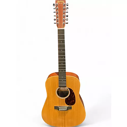 Used Martin x series 12 Natural 12 String Acoustic Electric Guitar Natural - musicians--Friend