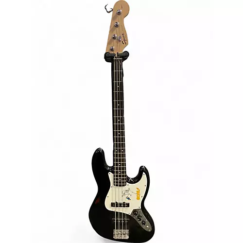 Used Squier J BASS Black and White Electric Bass Guitar Black and White - musicians--Friend