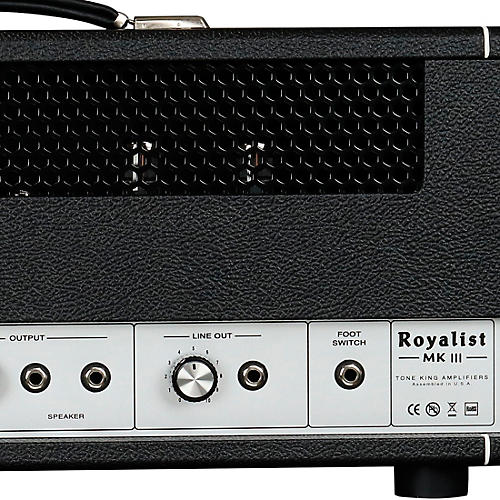 Tone King Royalist MKIII 40-Watt All-Tube 2-Channel Head With Dual Iron Man Attenuators Black - musicians--Friend