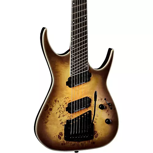 Dean Exile Select 7-String Multi Scale with Kahler Electric Guitar Satin Natural Black Burst - musicians--Friend