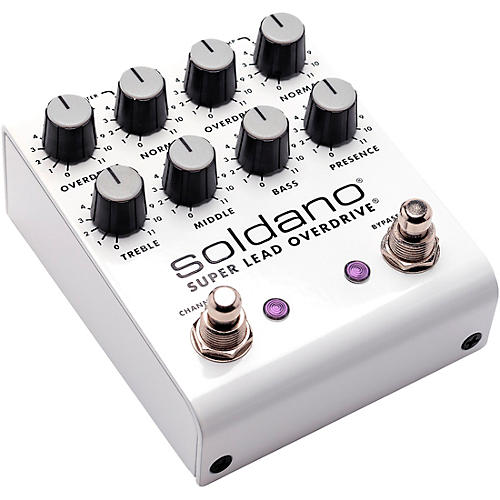 Soldano SLO Plus Dual-Channel Super Lead Overdrive Effects Pedal White - musicians--Friend