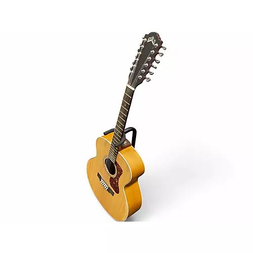 Used Guild F2512E Natural 12 String Acoustic Electric Guitar Natural - musicians--Friend