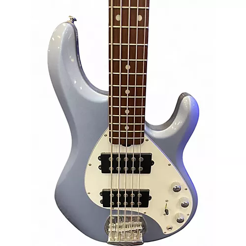 Used Sterling by Music Man STINGRAY 5 Ice Blue Metallic Electric Bass Guitar Ice Blue Metallic - musicians--Friend