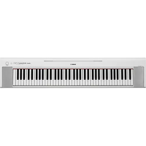 Yamaha Piaggero NP-35 76-Key Portable Keyboard Essentials Bundle White - musicians--Friend