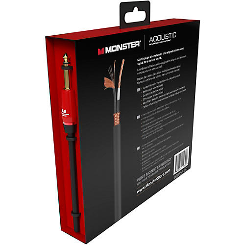 Monster Cable Prolink Acoustic Pro Audio Instrument Cable 12 ft. Black - musicians--Friend
