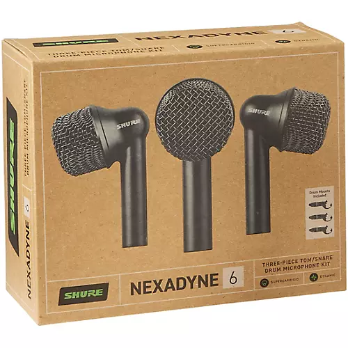 Shure Nexadyne Tom Mic, XLR, Black, 3 Pack Black - musicians--Friend