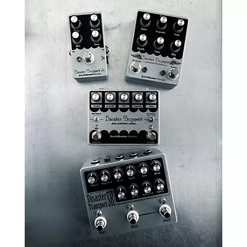 EarthQuaker Devices Limited-Edition Disaster Transport Legacy Reissue Delay Effects Pedal Silver - musicians--Friend
