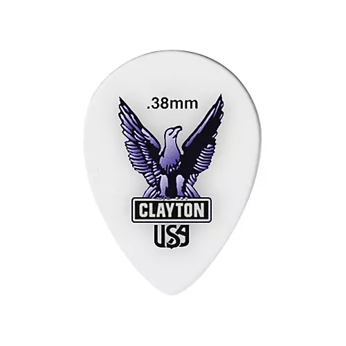 Clayton Acetal Small Teardrop Guitar Picks 1.26 mm 1 Dozen - musicians--Friend
