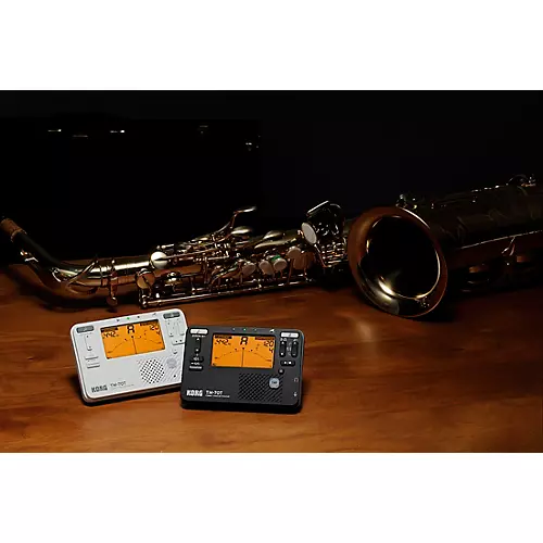 KORG TM-70 Tuner/Metronome and CM-400 Contact Microphone Combo White - musicians--Friend