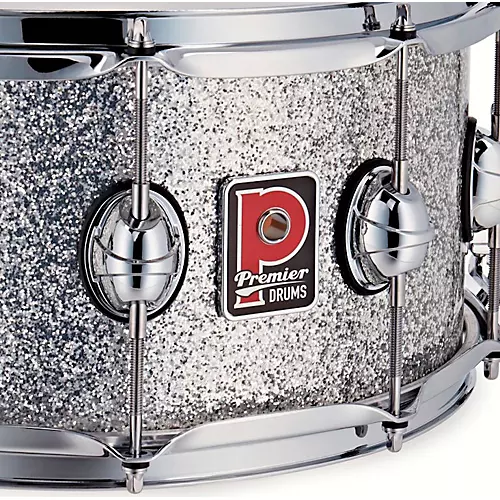 Premier Genista Maple Snare Drum 14 x 5.5 in. Silver Sparkle - musicians--Friend
