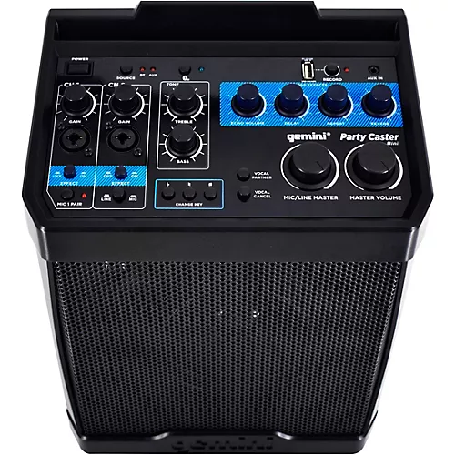 Open-Box Gemini Party Caster Mini Karaoke System With Handheld Wireless Microphone Condition 1 - Mint - musicians--Friend